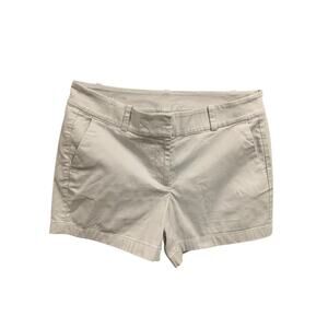 Size 8 Ann Taylor Womens City Short Chino Style Tan 4.5" Inseam
